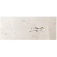 Gravure met handtekening Bailly 1722-1807